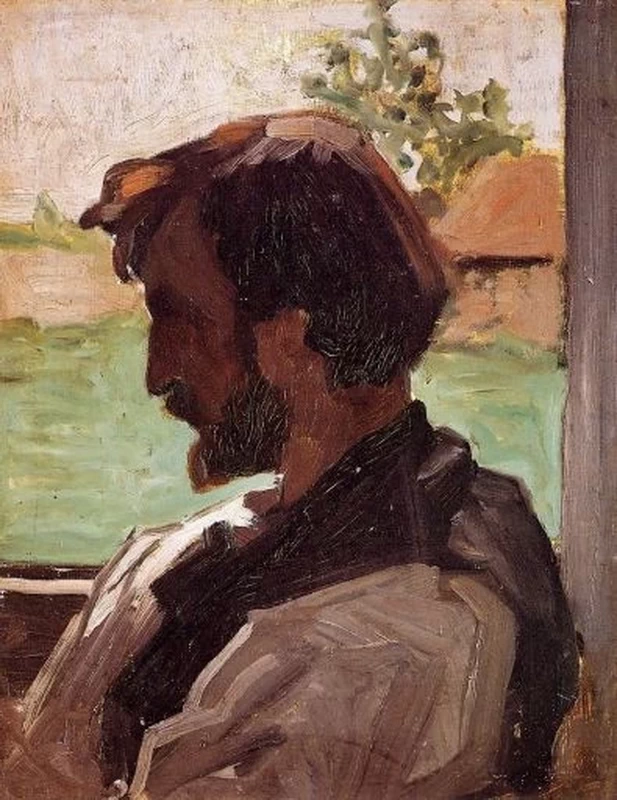 Jean-Frédéric Bazille-3-Autoritratto a Saint-Sauveur - Museo Fabre, Montpellier 1